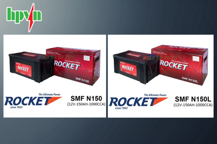 M&atilde; b&igrave;nh ắc quy Rocket 150Ah - Rocket N150/N150L 