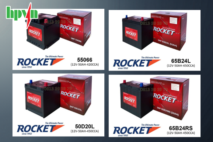 Ắc quy Rocket 50Ah