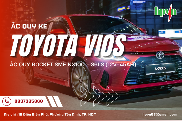 Ắc quy Rocket cho xe Toyota Vios&nbsp;