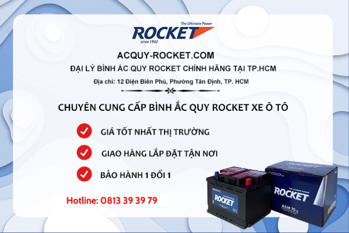 Mua b&igrave;nh ắc quy Rocket AGM ch&iacute;nh h&atilde;ng ở đ&acirc;u 
